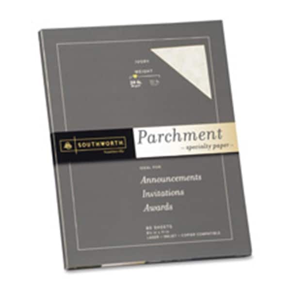 Southworth mpany Fine Parchment Paper- 24Lb- 8-.50in.x11in.- Ivory SO463311 - main